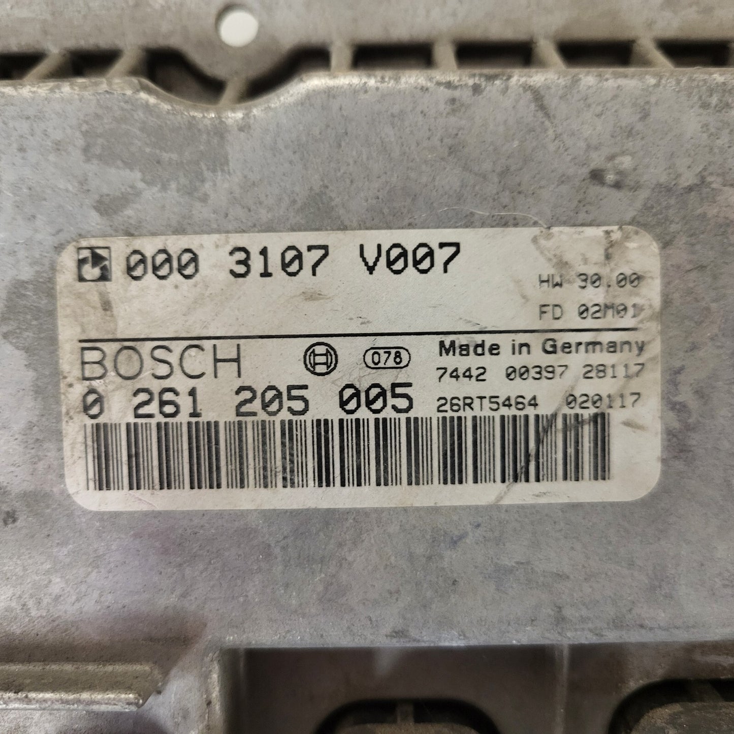 SMART FORTWO ECU / 0261205005 / 0003107V007 / BOSCH