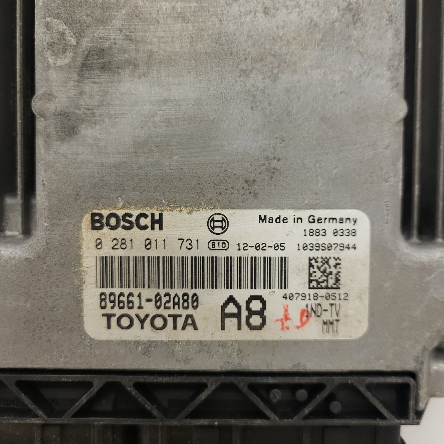 TOYOTA YARIS 1.4 ECU / 0281011731 / 89661-02A80 / A8 / 1ND-TV / BOSCH