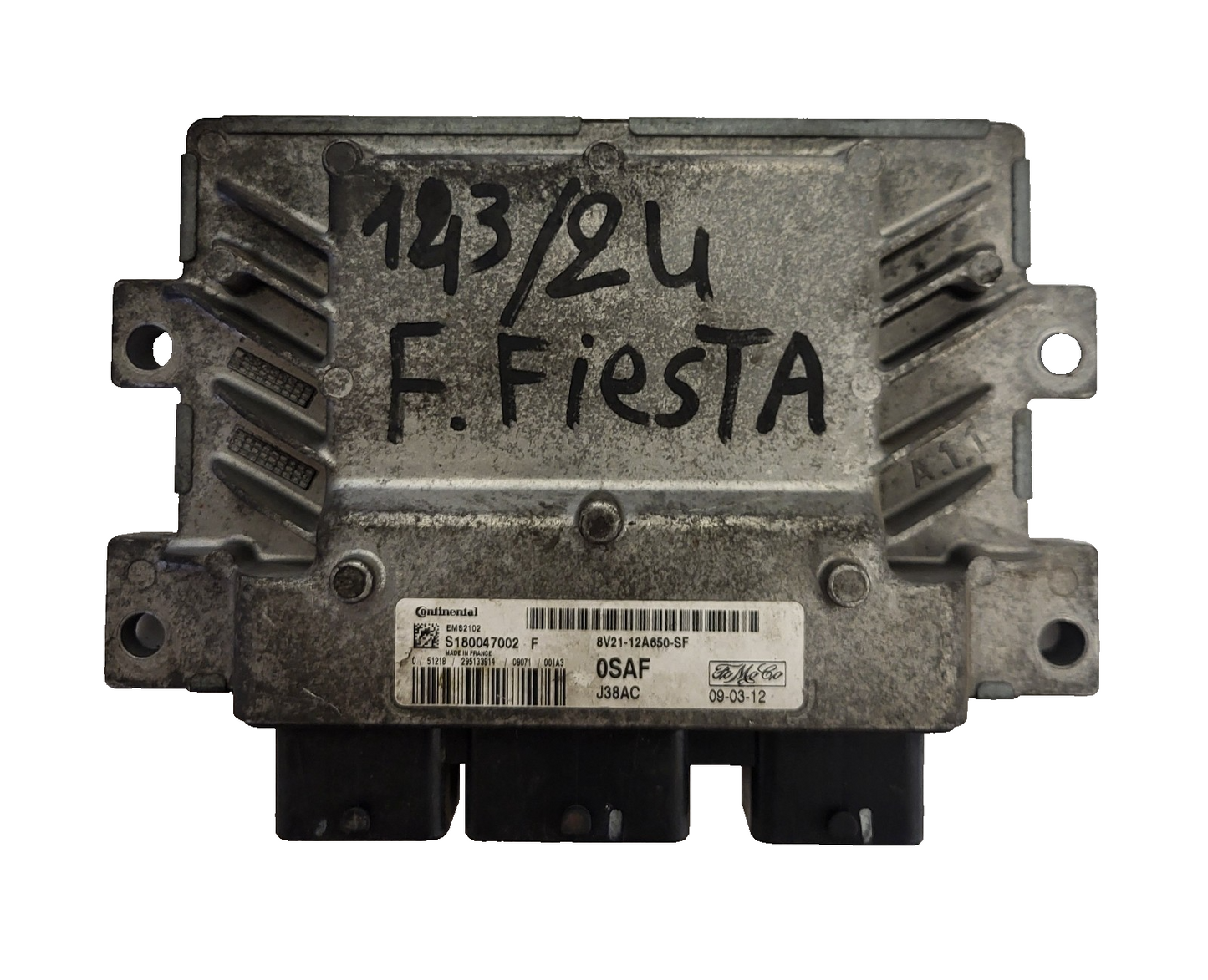 FORD FIESTA ECU / 8V21-12A650-SF / S180047002 / S180047002F / 38JAC / 0SAF