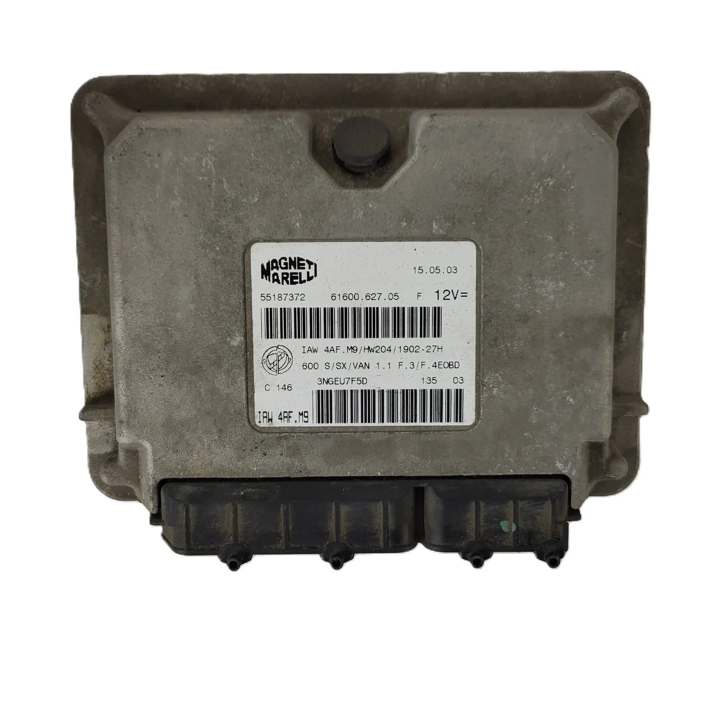Fiat Seicento 600 ECU / 55187372 / IAW 4AF.M9 / 61600.627.05 / MAGNETI MARELLI
