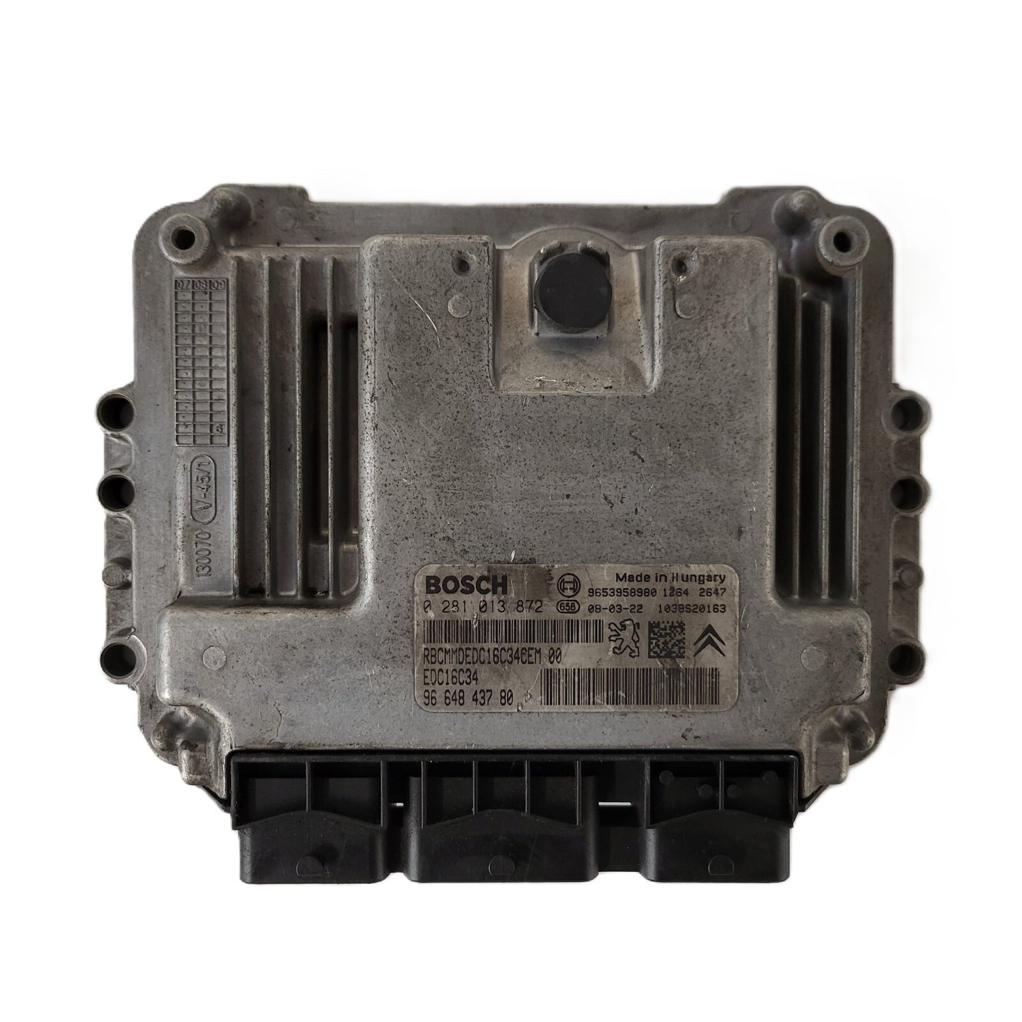 Peugeot Citroen ECU / 0281013872 / 9664843780 / EDC16C34 / BOSCH