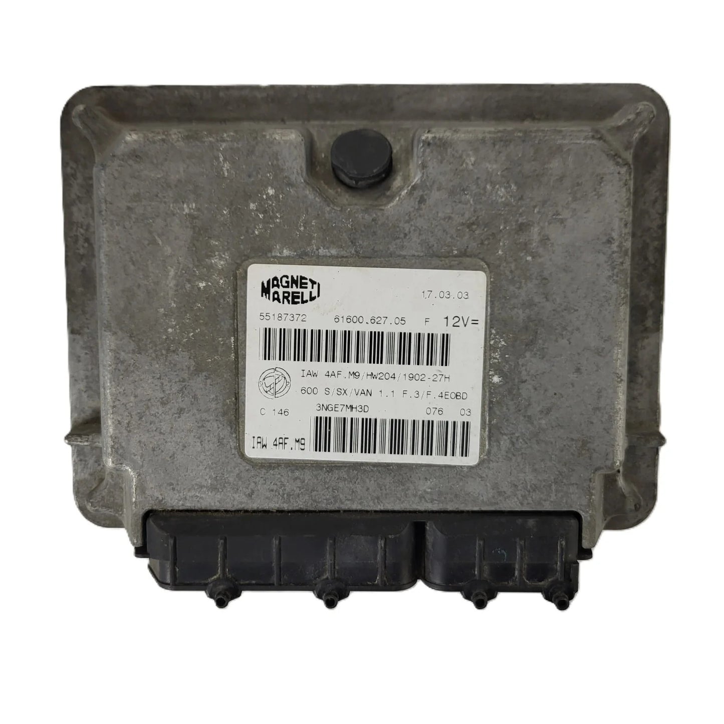 Fiat Seicento 600 ECU / 55187372 / IAW 4AF.M9 / 61600.627.05 / MAGNETI MARELLI