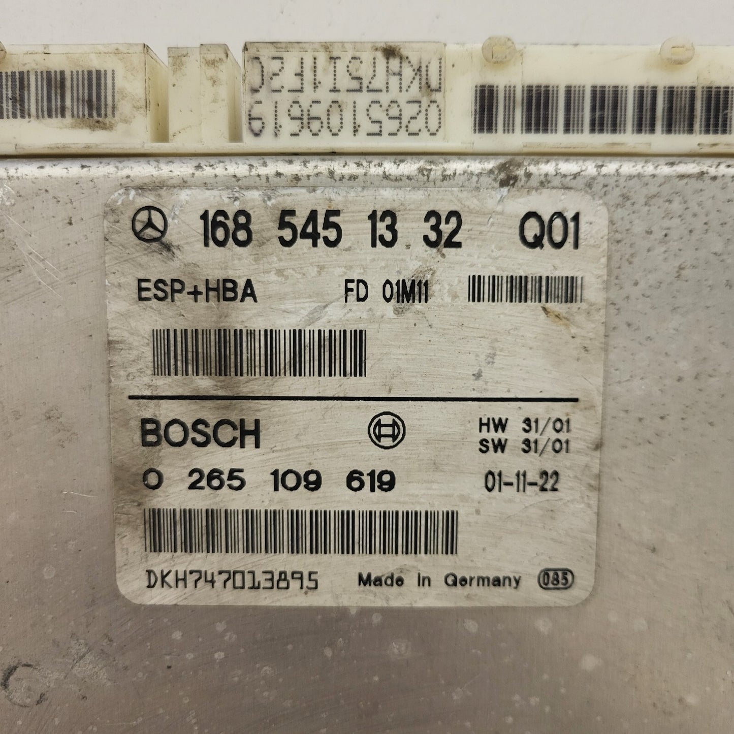 MERCDES BENZ ECU / 1685451332 / 0265109619 / BOSCH / ESP HBA