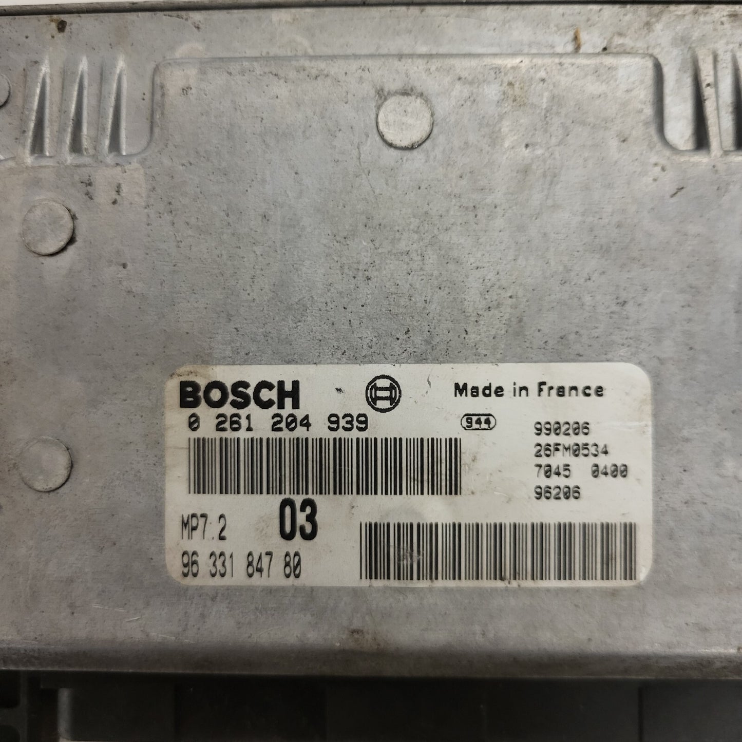 Citroen Xsara 1.6 ECU / 0261204939 / 9633184780 / MP7.2 / BOSCH