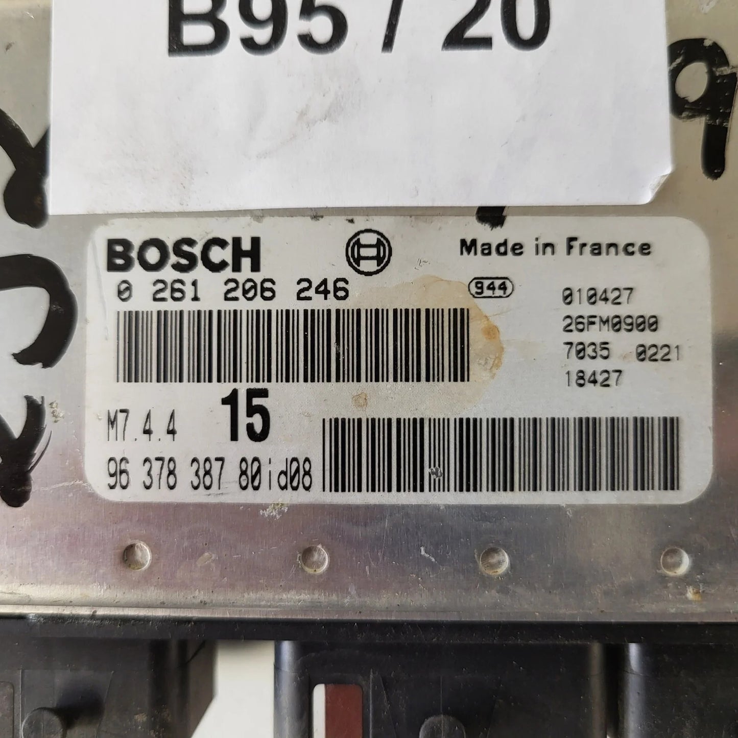 Peugeot Citroen ECU / 0261206246 / M7.4.4 / 9637838780 / BOSCH