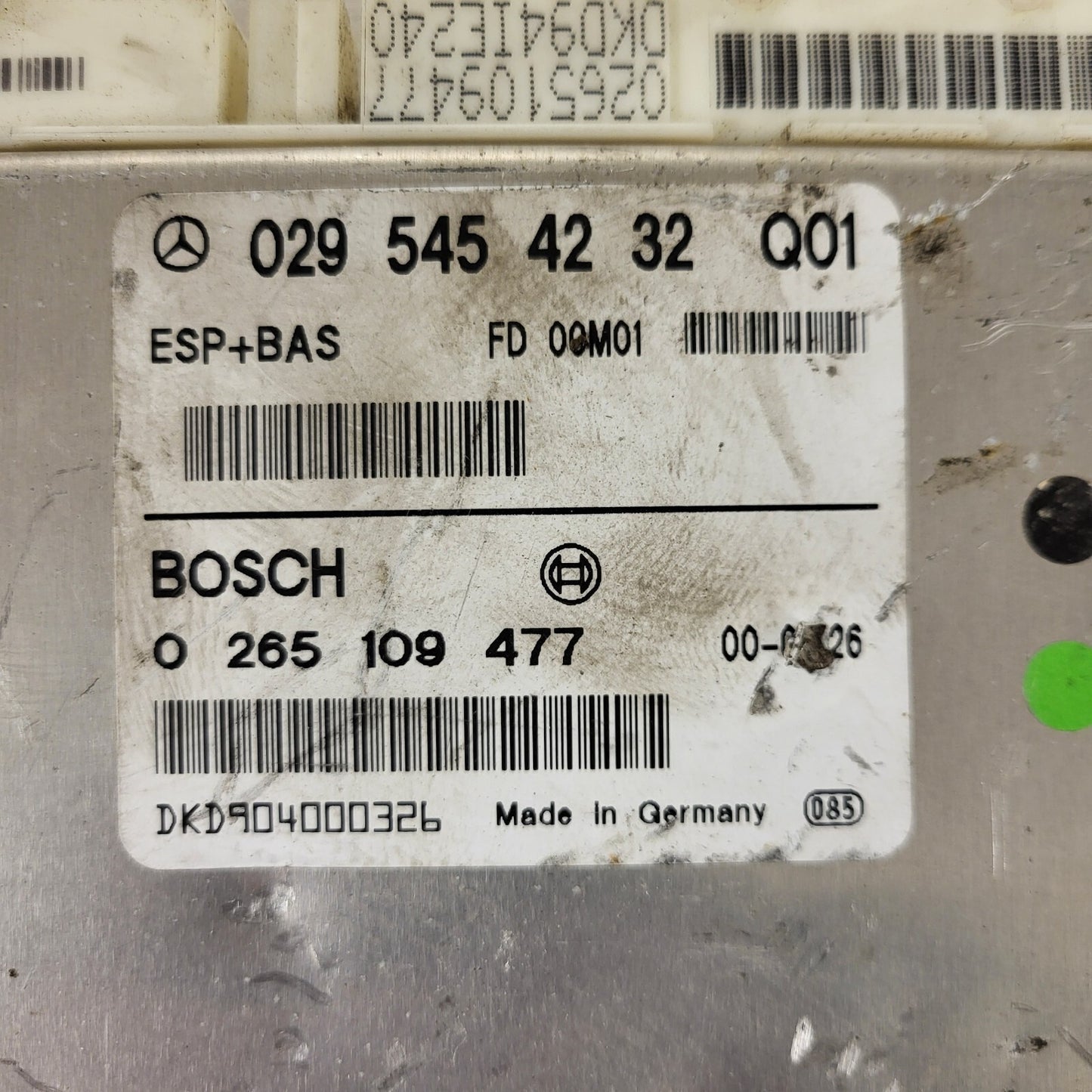 Mercedes A-Class W168 ESP ECU / 0295454232 / 0265109477 / BOSCH