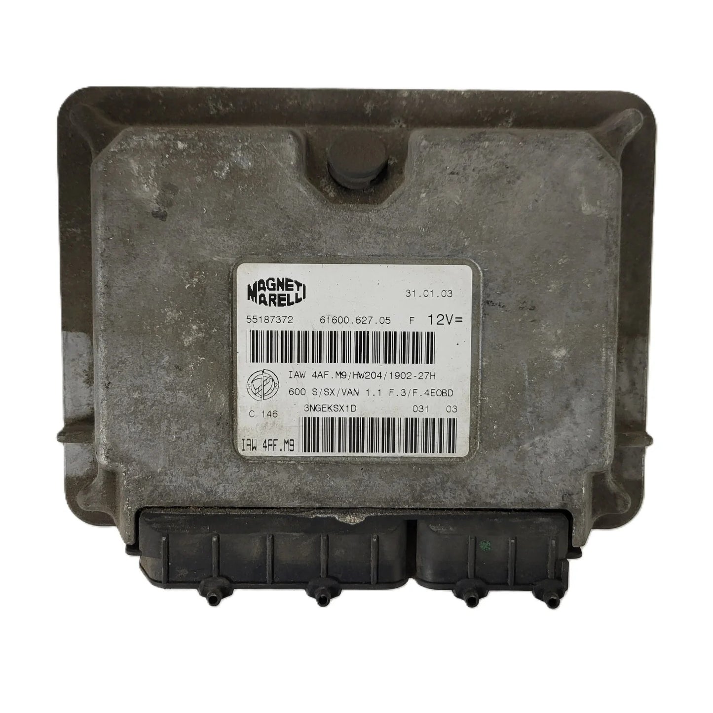 Fiat Seicento 600 ECU / 55187372 / IAW 4AF.M9 / 61600.627.05 / MAGNETI MARELLI