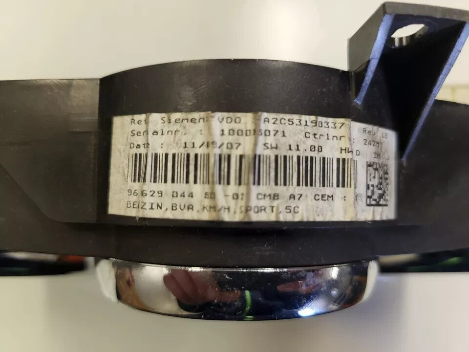 PEUGEOT 207 BENZINA QUADRO STRUMENTI CONTACHILOMETRI 9662904480