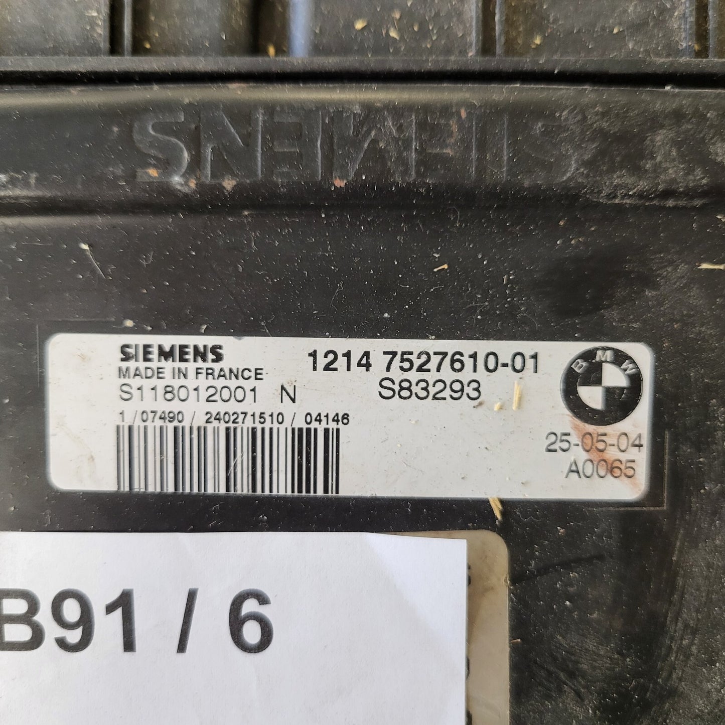 MINI COOPER 1.6 ECU / S118012001N / 1214752761001 / SIEMENS