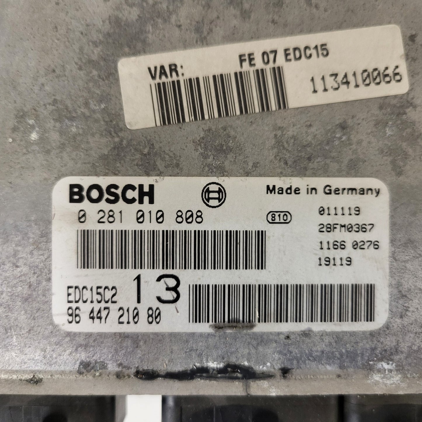 CITREON C5 ECU / 0281010808 / 9644721080 / EDC15C2 / BOSCH