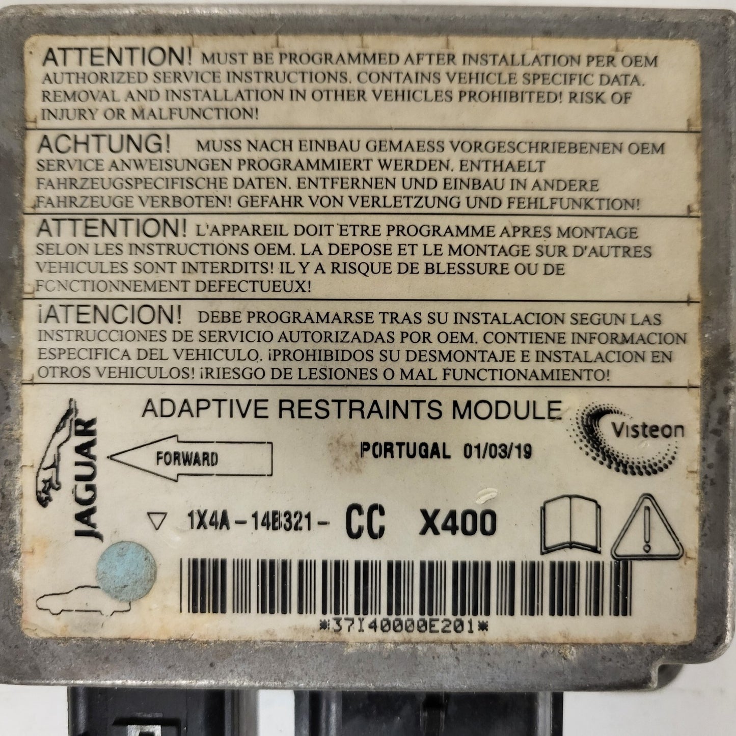 JAGUAR X-TYPE / 1X4A-14B321-CC / AIRBAG MODULE CENTRALINA ECU