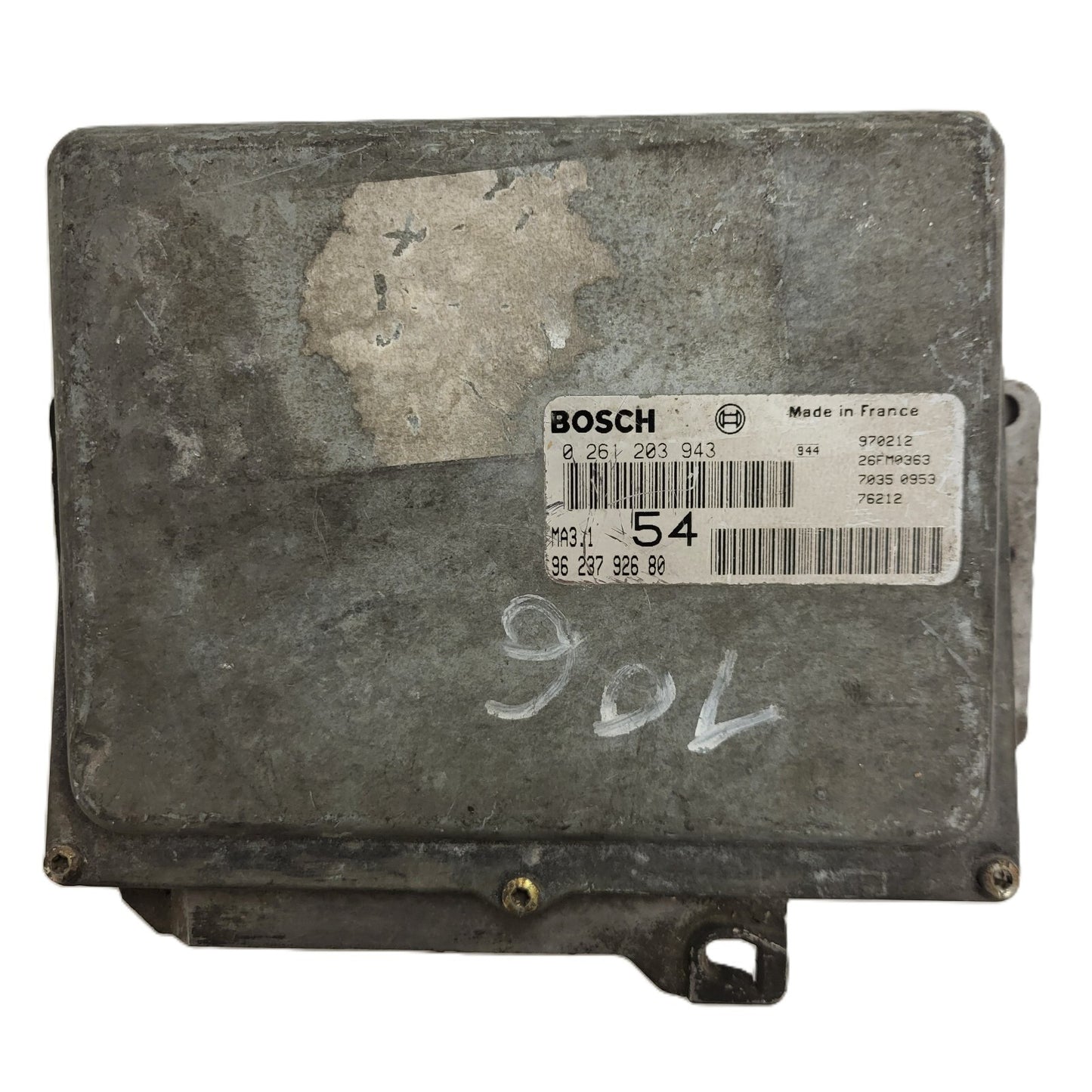 Peugeot 106 Citroen Saxo 1.1 ECU / 0261203736 / 96203998980 / MA3.1 / BOSCH