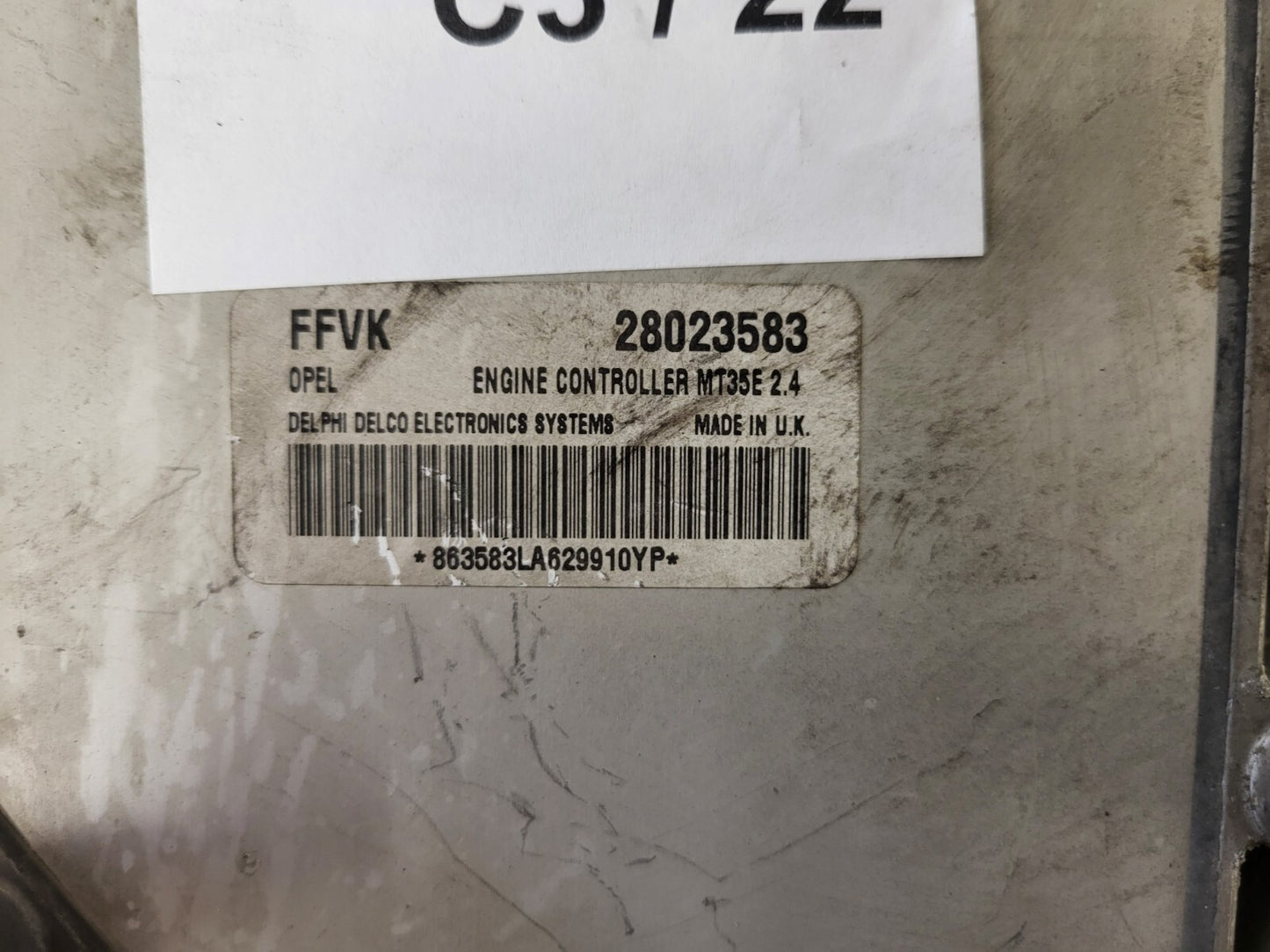 OPEL ZAFIRA B ECU / 28023583 / FFVK / MT35E 2.4 / DELPHI