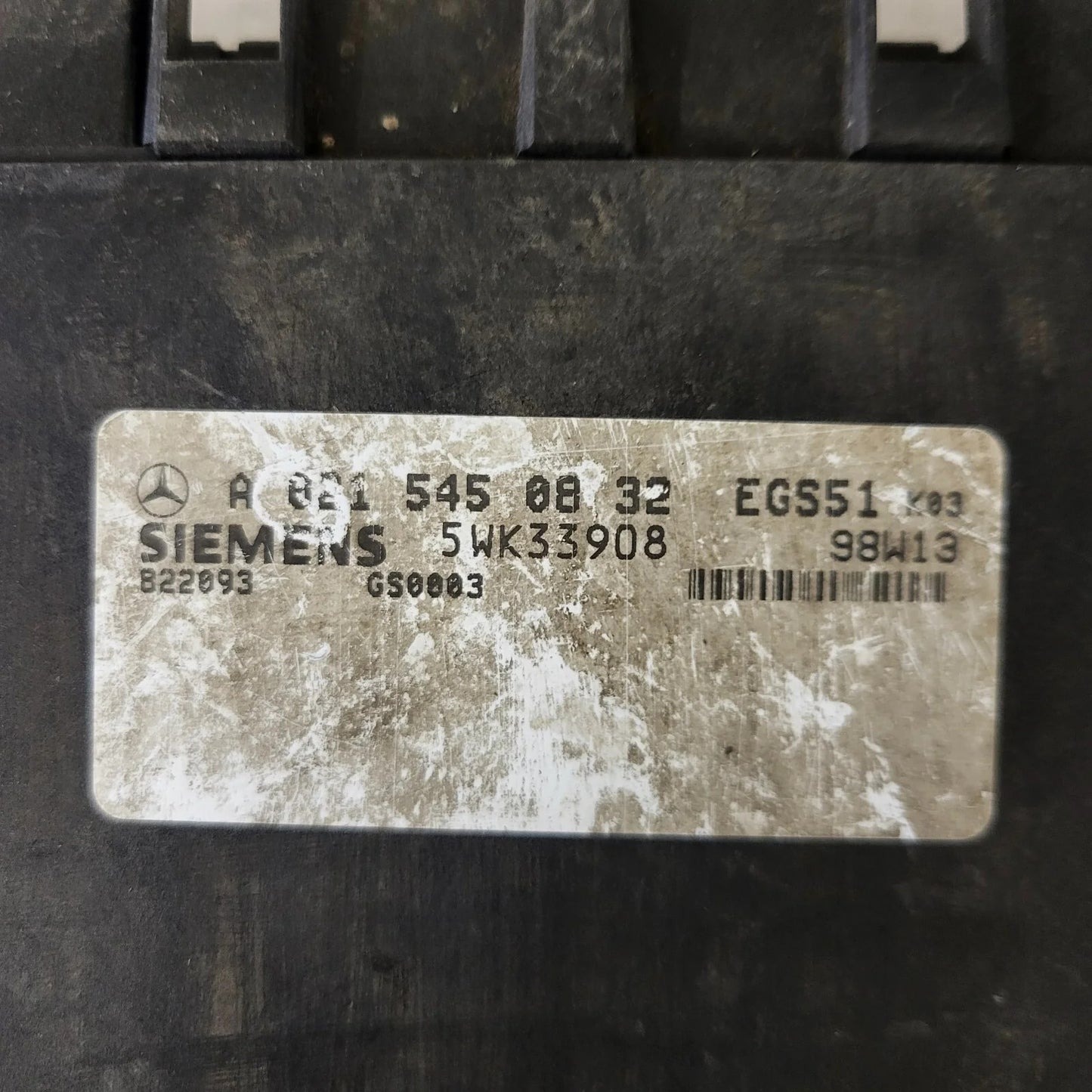 MERCEDES W210 GEARBOX ECU / A0215450832 / 5WK33908 / EGS51 / SIEMENS