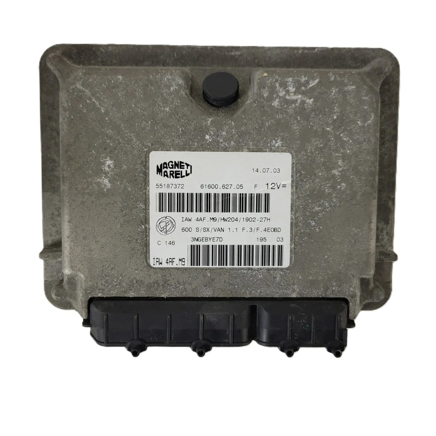 Fiat Seicento 600 ECU / 55187372 / IAW 4AF.M9 / 61600.627.05 / MAGNETI MARELLI