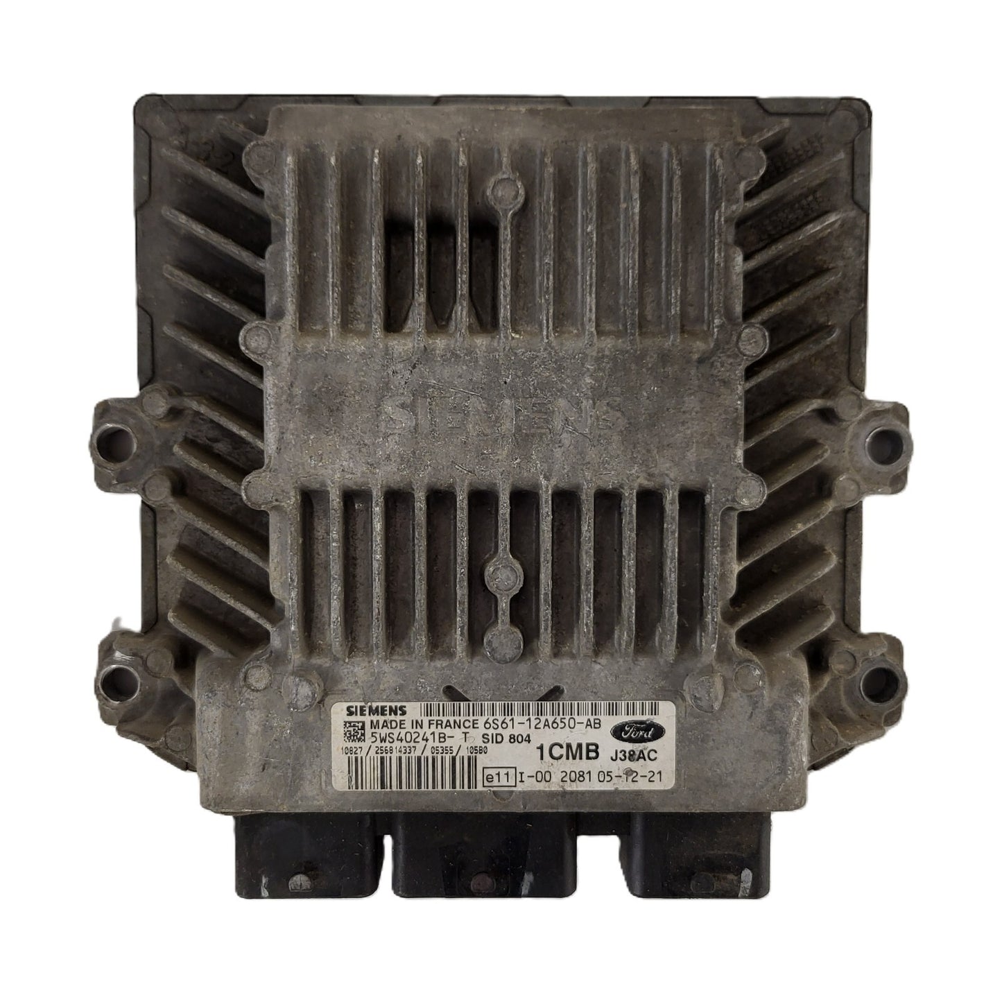 FORD FIESTA ECU / 6S61-12A650-AB / 1CMB / 5WS40241B-T / J38AC / SID804