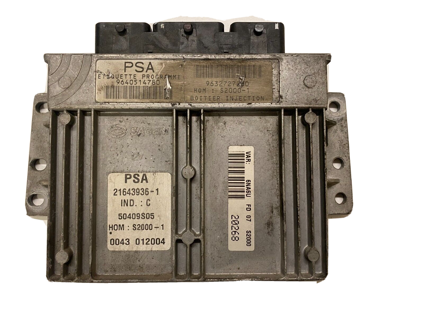 CITROEN XSARA PICASSO 1.8 ECU / 964051478 / 9632727280 / 21643936-1 / SAGEM