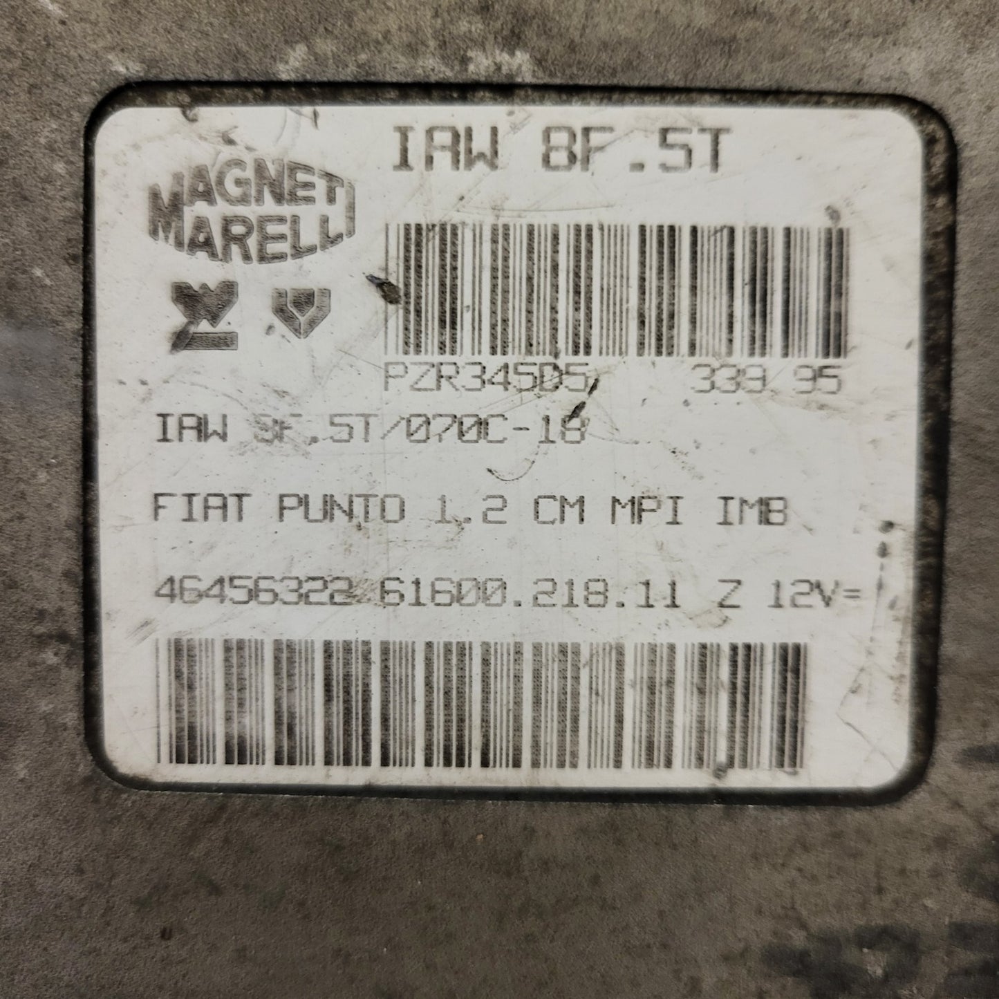 FIAT PUNTO 1.2 CM MPI / IAW 8F.5T / 46456322 / 61600.218.11 / MAGNETI MARELLI