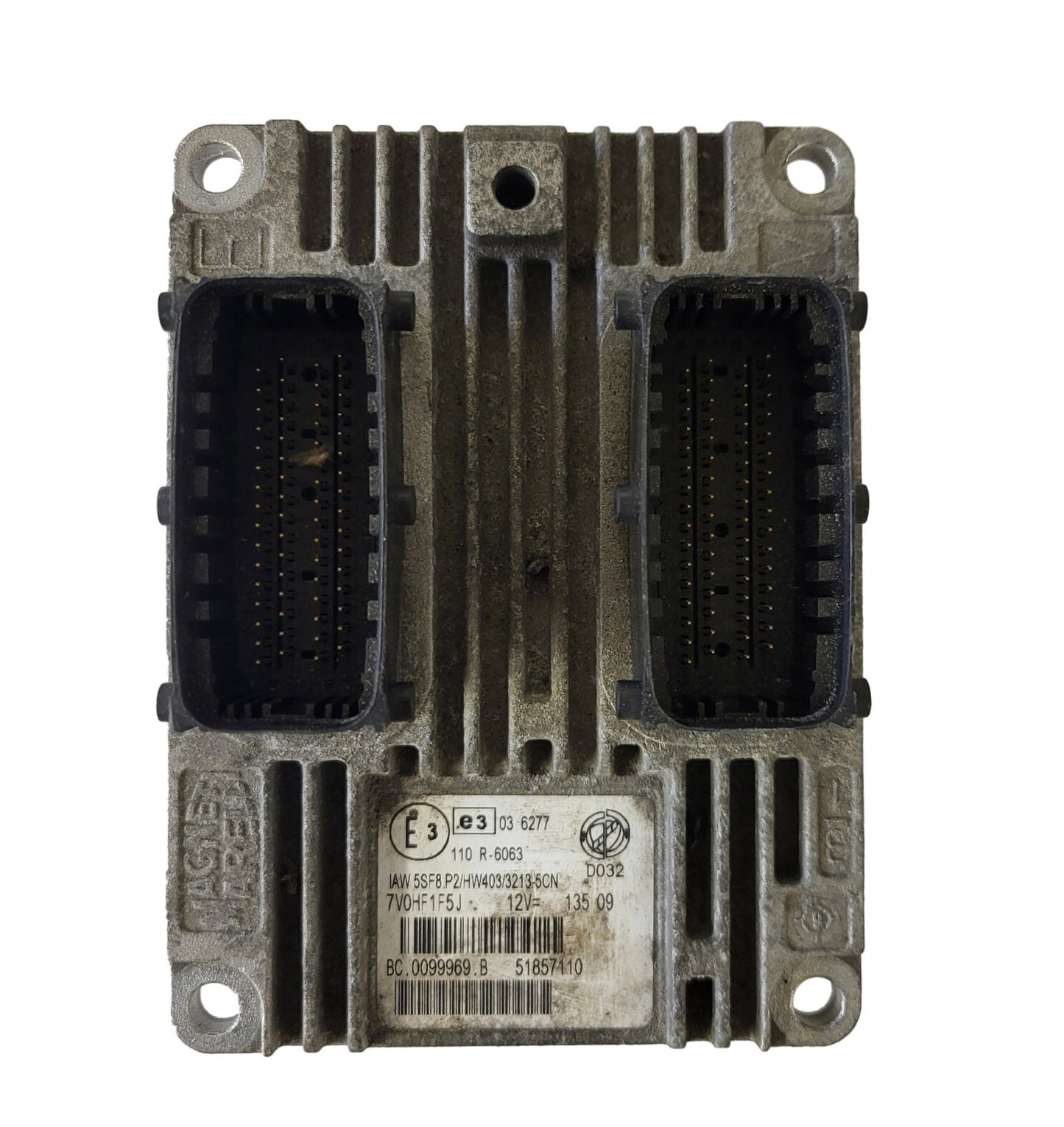 FIAT PUNTO EVO ECU / IAW 5SF8.P2 / 51857110 / HW403 / MAGNETI MARELLI