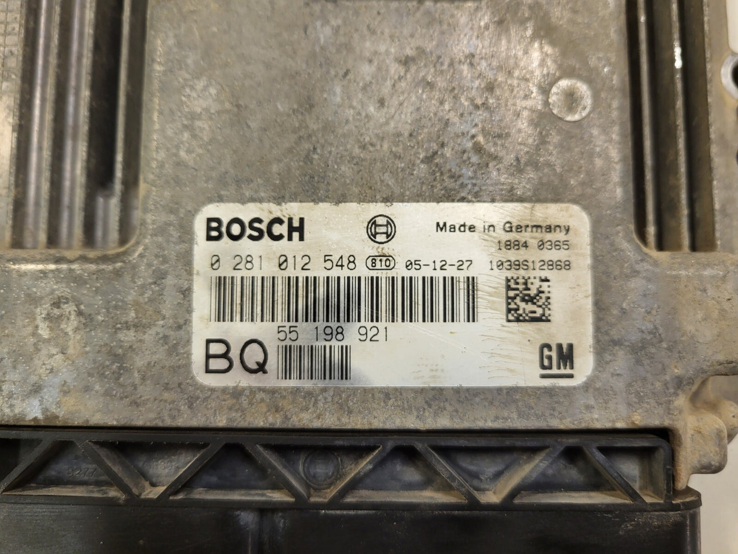 OPEL ASTRA H 1.9 ECU / 0281012548 / 55198921 / BQ / 1039S12868 / BOSCH