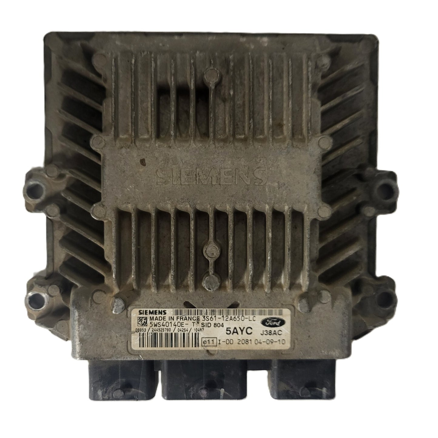 FORD FIESTA ECU / 3S61-12A650-LC / 5WS40140E-T / 5AYC / SID804 / J38A SIEMENS