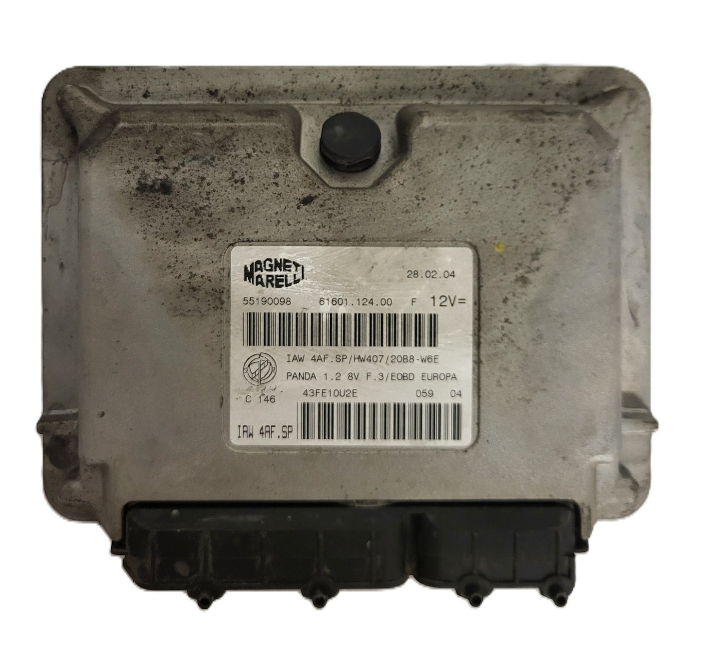 FIAT PANDA 1.2 ECU / 55190098 / IAW 4AF.SP / HW407 / 61601.124.00 / MAGNETI MARE