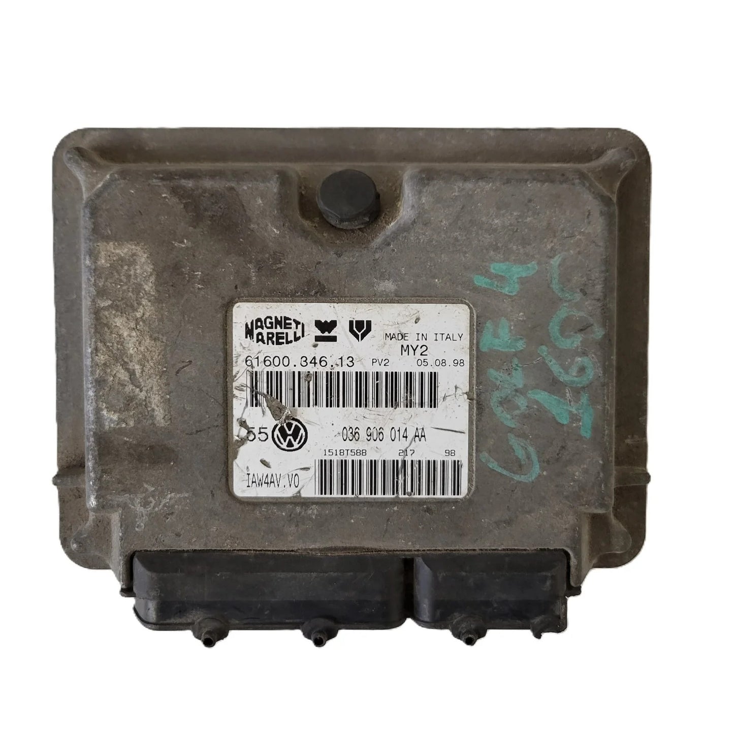 VW GOLF 4 ECU / 036906014AA / 61600.346.13 / IAW4AV.V0 / MAGNETI MARELLI