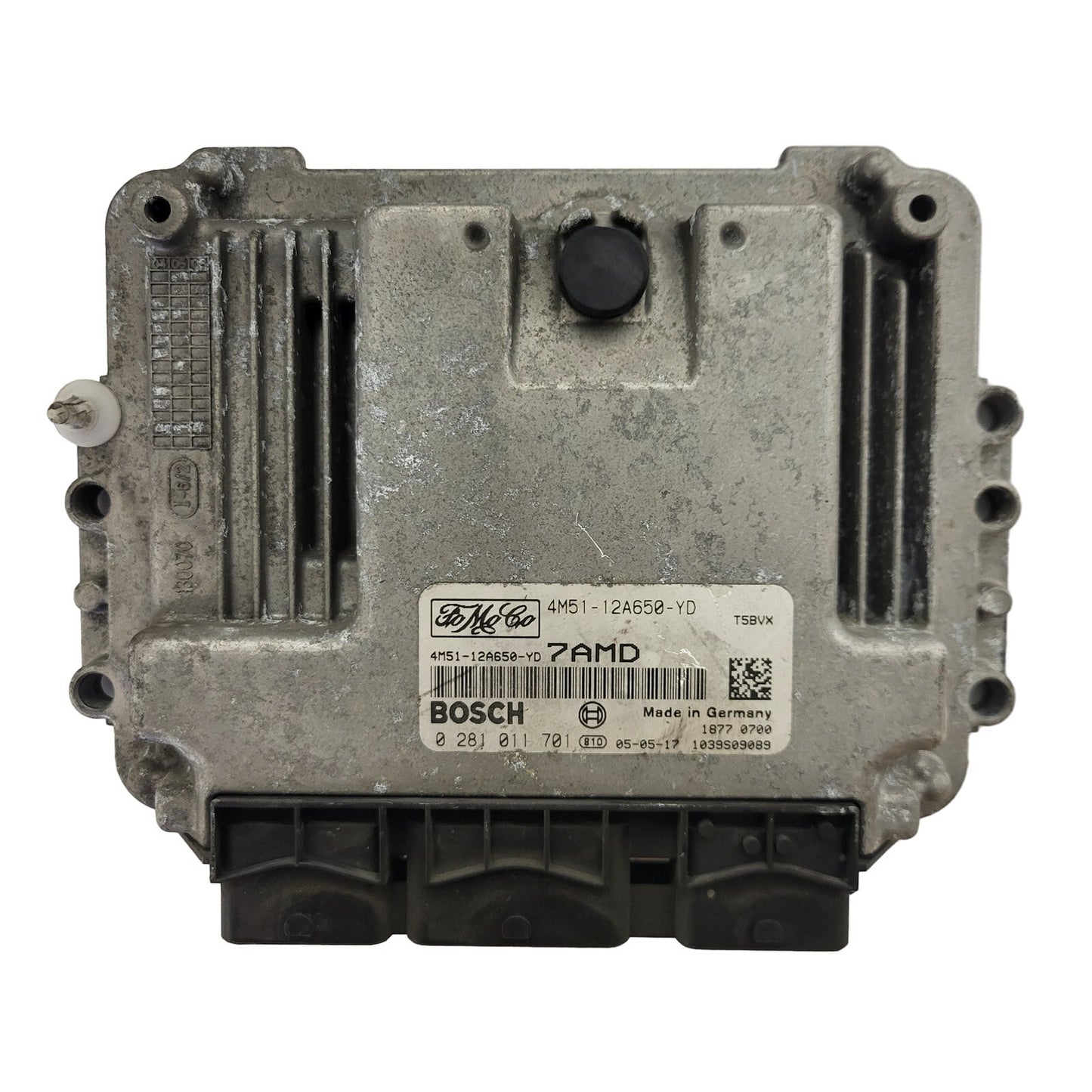 Ford ECU / 4M51-12A650-YD / 0281011701 / 7AMD / BOSCH