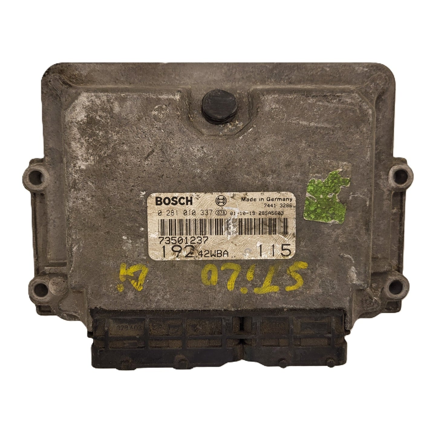 Fiat STILO JTD ECU / 0281010337 / 73501237 / 19242WBA / BOSCH