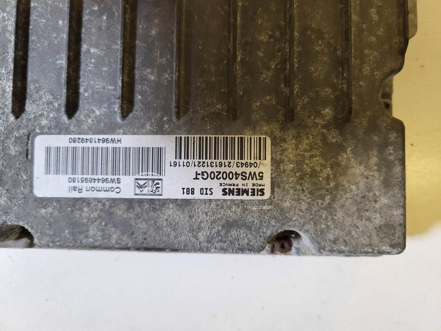 PEUGEOT ECU / 5WS40020G-T / SW9644895180 / HW9641849280 / SIEMENS