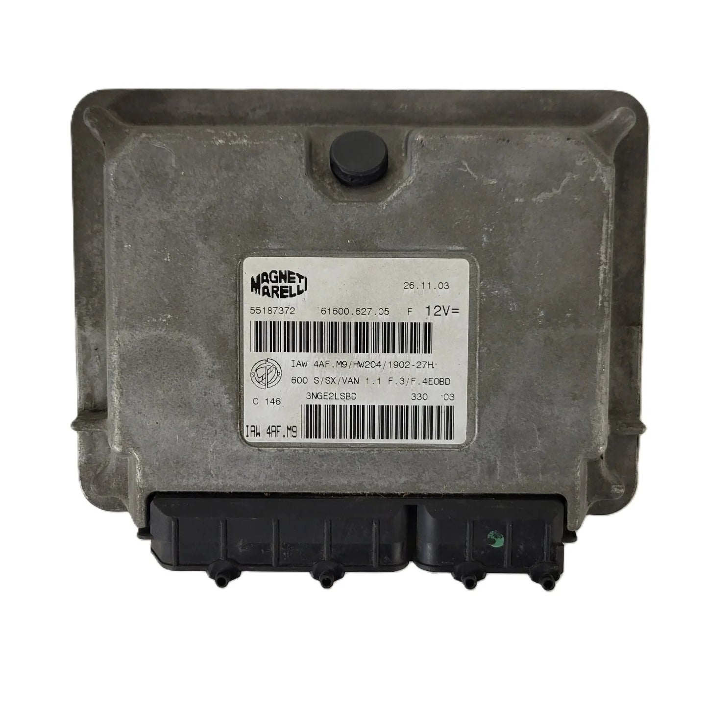 Fiat Seicento 600 ECU / 55187372 / IAW 4AF.M9 / 61600.627.05 / MAGNETI MARELLI