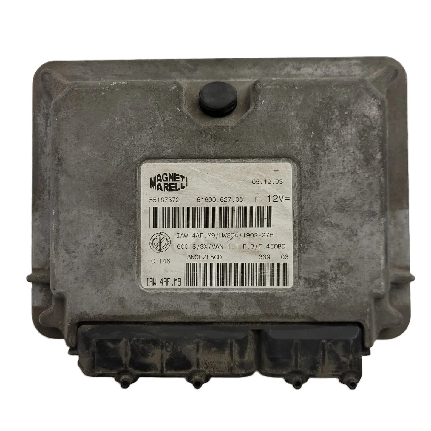 Fiat Seicento 600 ECU / 55187372 / IAW 4AF.M9 / 61600.627.05 / MAGNETI MARELLI