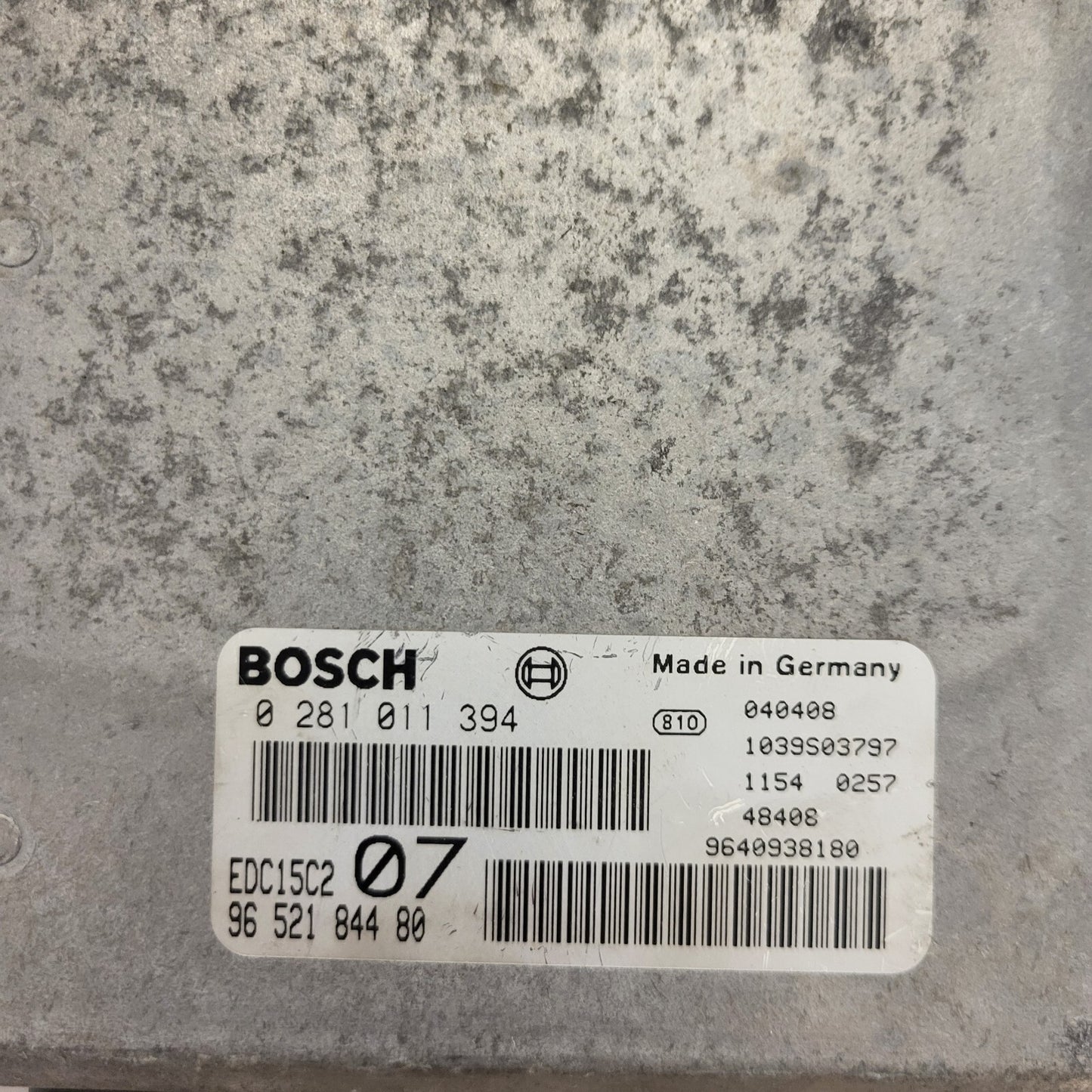 Citroen C5 ECU / 0281011394 / 965184480 / 9640938180 / EDC15C2 / BOSCH