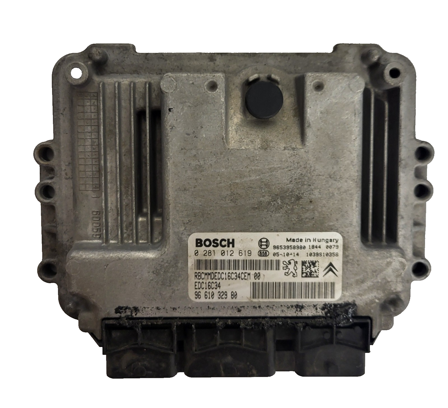 PEUGEOT CITROEN ECU / 0281012619 / 9661032980 / EDC16C34 / BOSCH