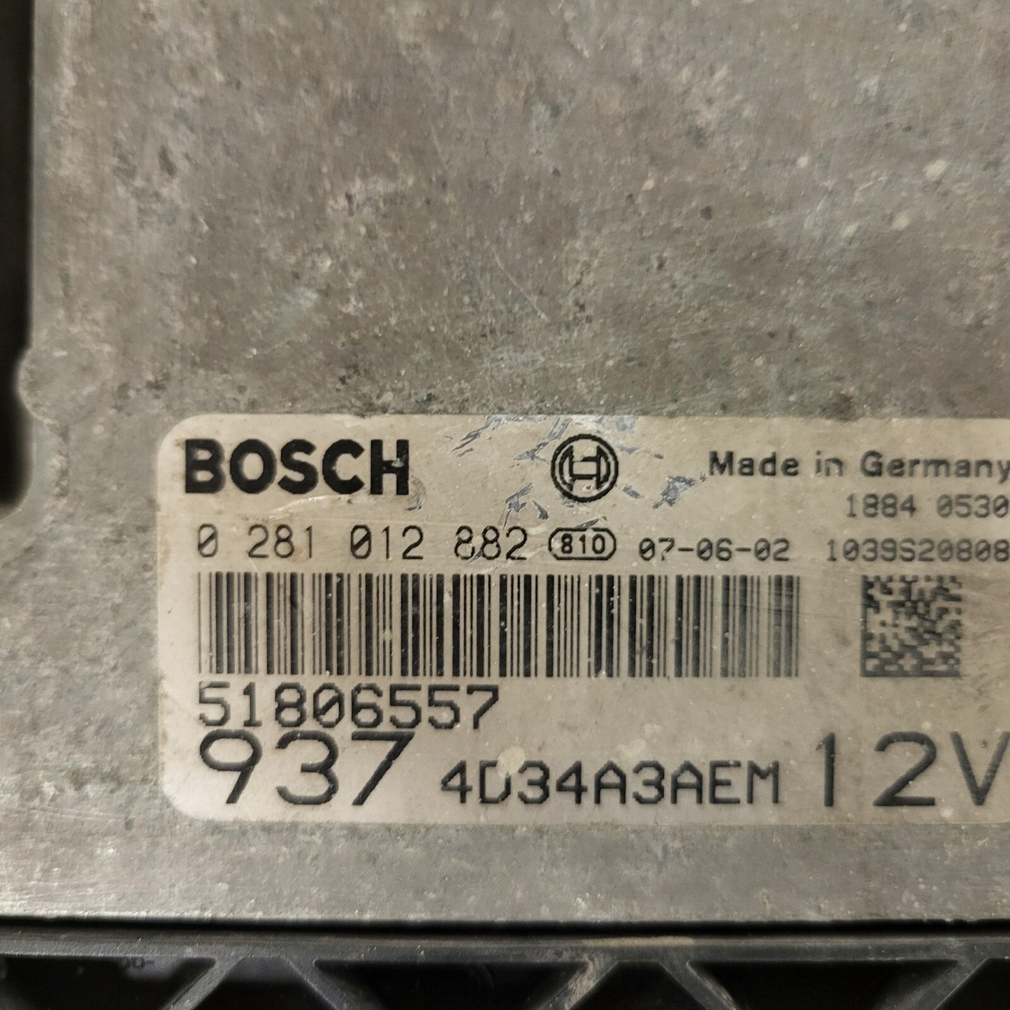 ALFA ROMEO GT ECU / 0281012882 / 51806557 / BOSCH