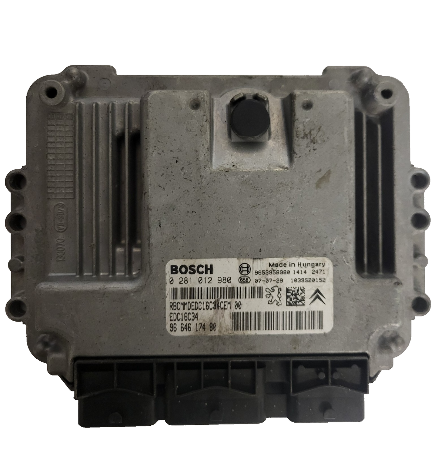 CITROEN C4 PICASSO 1.6 HDI ECU / 0281012980 / EDC16C34 / 9664617480 / BOSCH