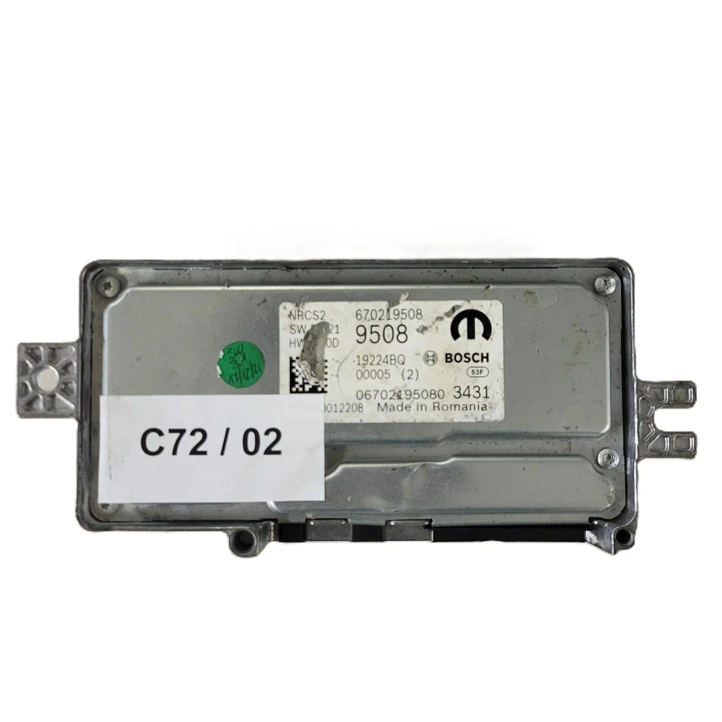 FIAT ALFA MODULE ECU / NRCS2 / 670219508 / 19224BQ / SW R2.21 / HW C1.0D / BOSCH