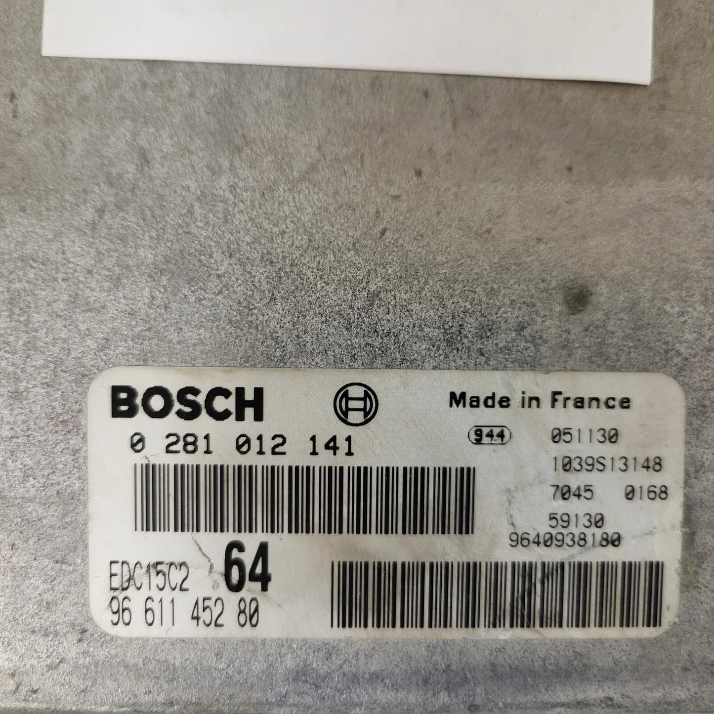Peugeot 807 ECU / 0281012141 / 9661145280 / EDC15C2 / 9640938180 / BOSCH