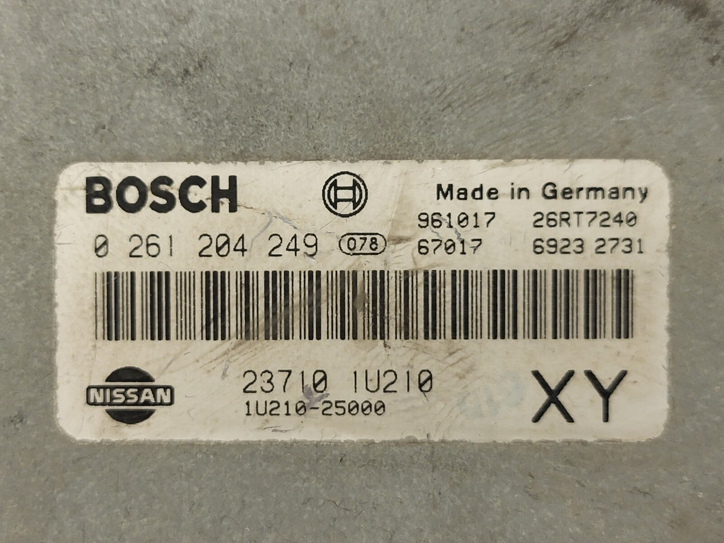 NISSAN MICRA ECU / 0261204249 / 237101U210 / 23710-1U210 / 1U210-25000 XY BOSCH