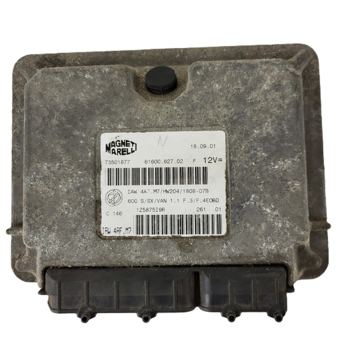 Fiat 600 ECU / IAW 4AF.M7 / 73501877 / HW204 / MAGNETI MARELLI