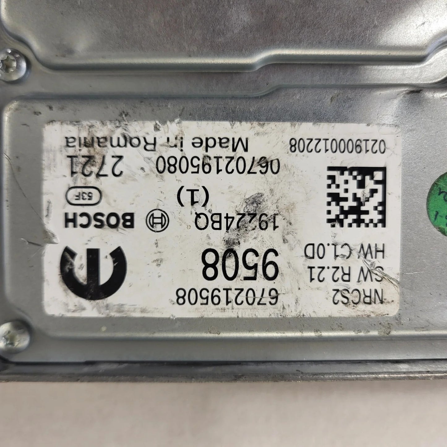 FIAT ALFA MODULE ECU / NRCS2 / 670219508 / 19224BQ / SW R2.21 / HW C1.0D / BOSCH