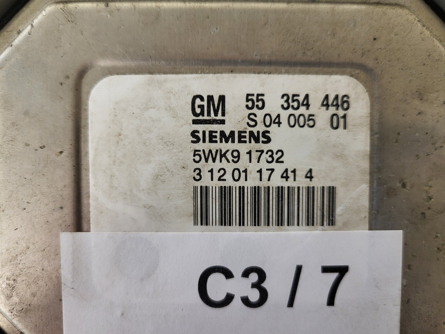 OPEL CORSA TIGRA ECU / 55354446 / S0400501 / 5WK91732 / SIEMENS