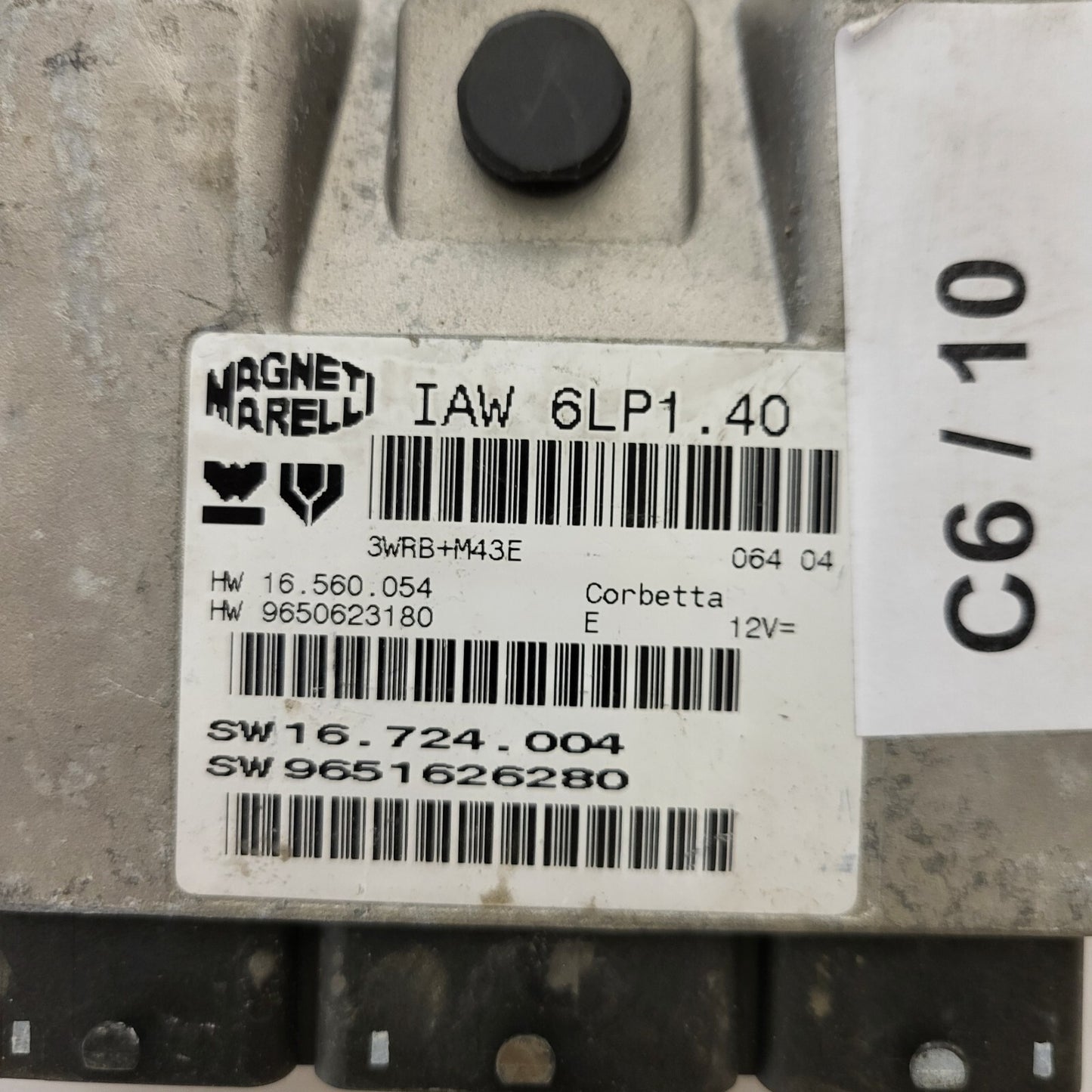 PEUGEOT 307 ECU / IAW 6LP1.40 / 9651626280 / 9650623180 / MAGNETI MARELLI