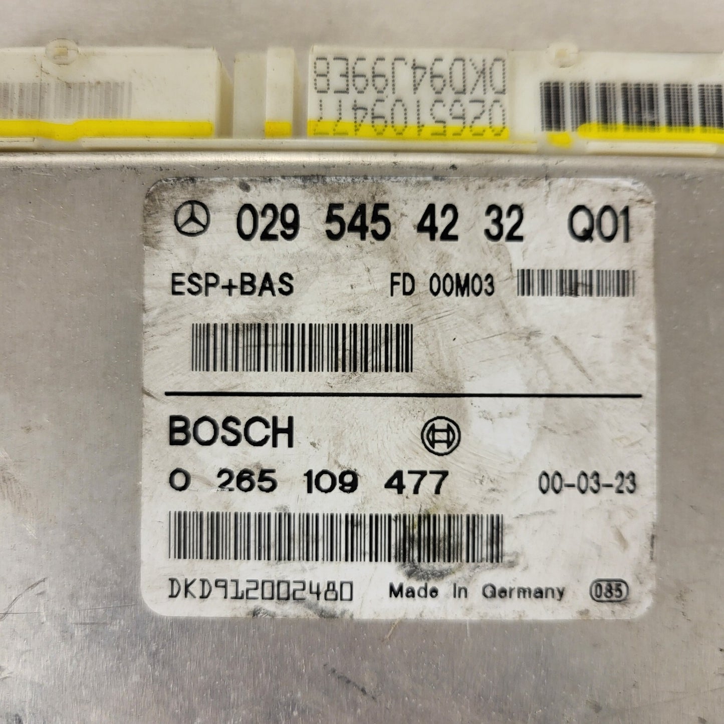 Mercedes A-Class W168 ESP ECU / 0295454232 / 0265109477 / BOSCH