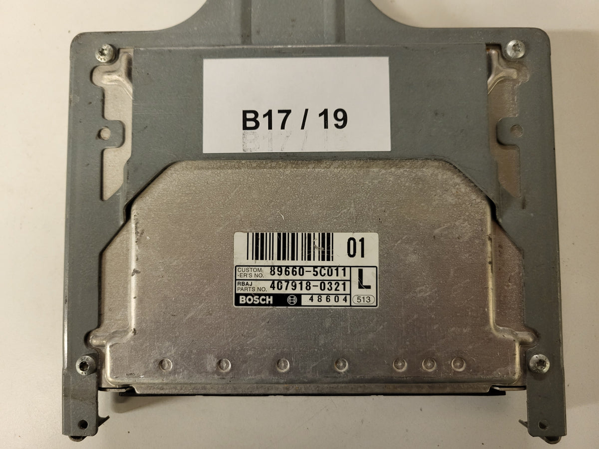 TOYOTA YARIS ECU / 0281011649 / 89611-52891 / 1039S03863 / BOSCH - B17-19 - 3