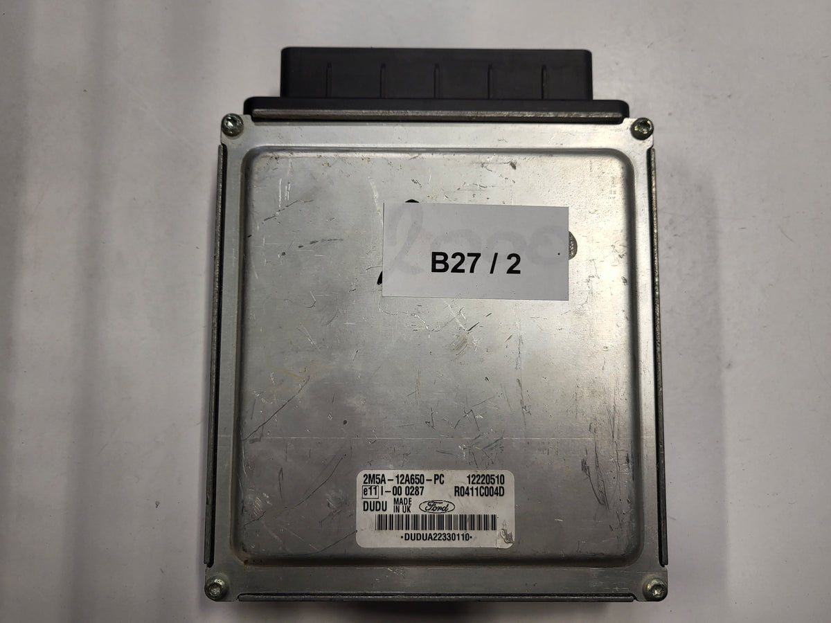 Ford Focus 1.8 TDCI ECU / 2M5A-12A650-PC / 12220510 / R0411C004D / DUDU / DELPHI - B27-02 - 3