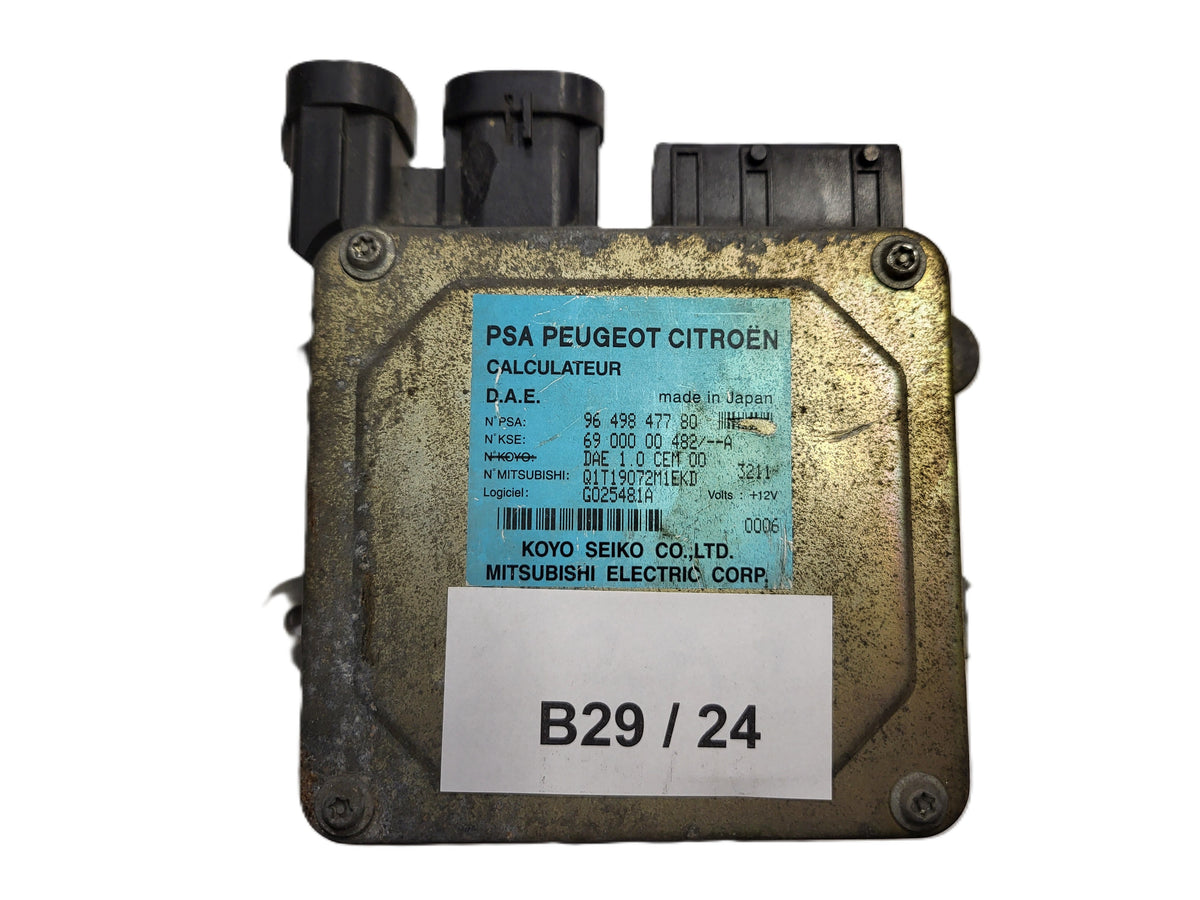 Peugeot Citroen Steering ECU / 9649847780 / 6900000482 / KOYO - B29-24 - 1