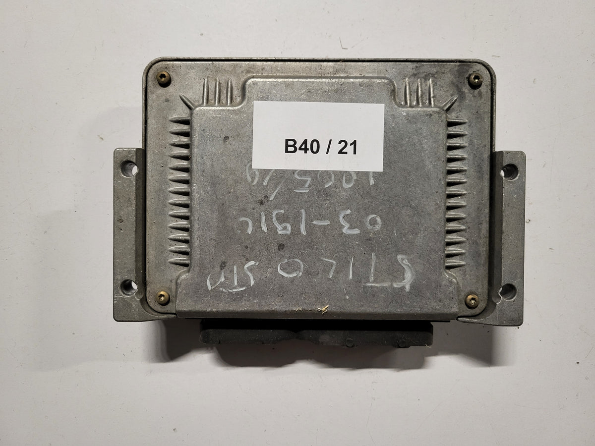 Fiat STILO 1.9 ECU / 0281011421 / 55188214 / BOSCH - B40-21 - 3