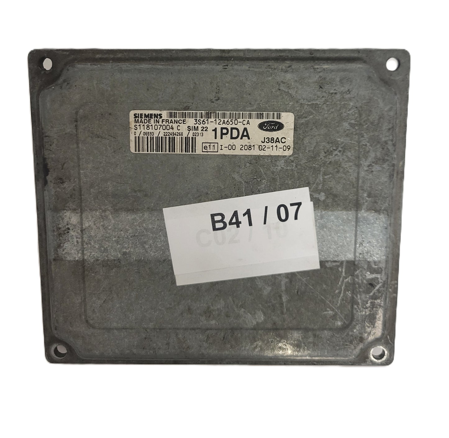 FORD FIESTA ECU / 3S61-12A650-CA S118107004 S118107004C 1PDA SIM22 3S6112A650CA