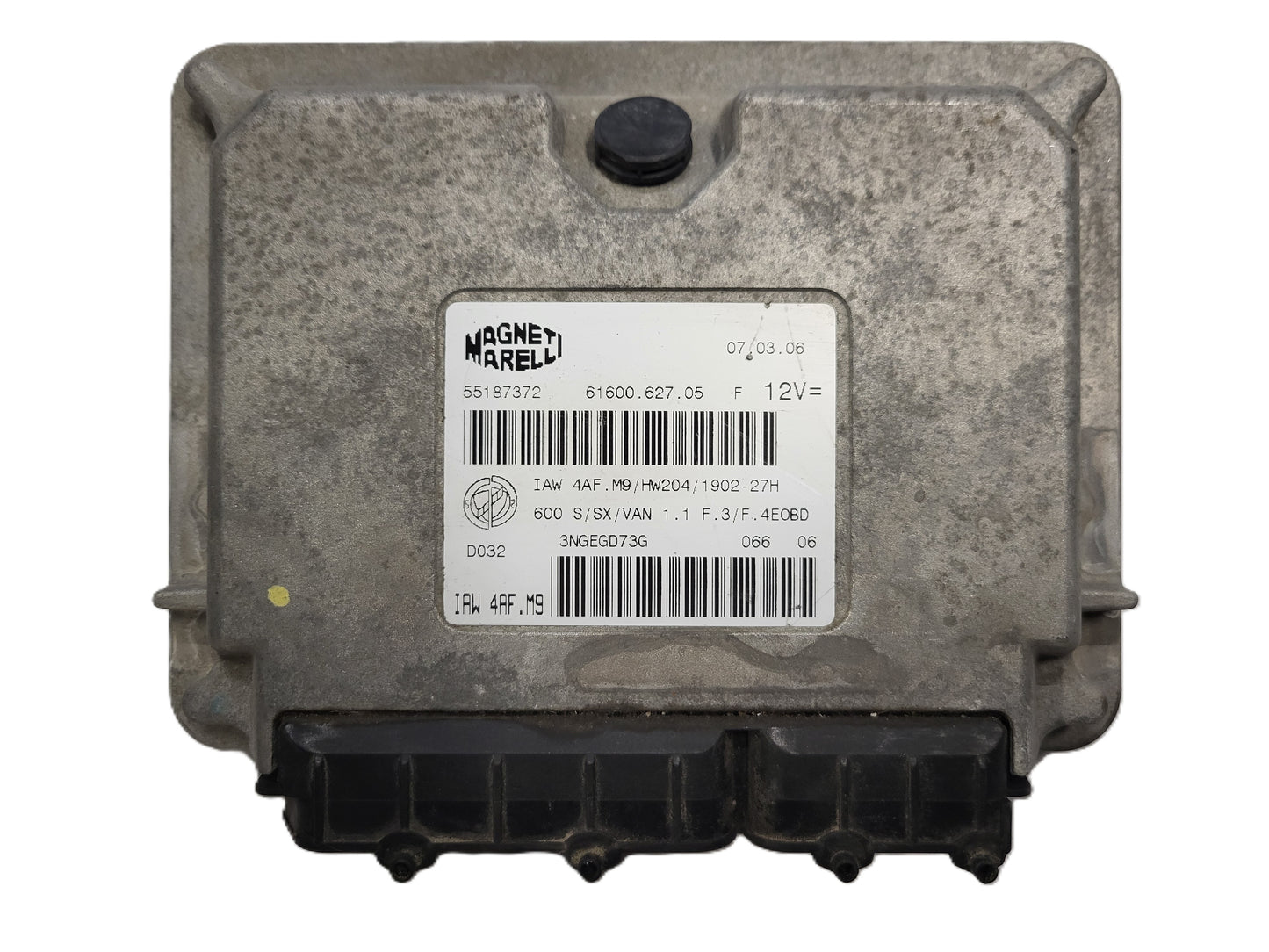 Fiat Seicento 600 ECU / 55187372 / IAW4AF.M9 / 61600.627.05 / MAGNETI MARELLI